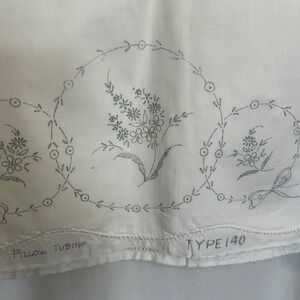 Vintage Minuet Stamped Floral Pillow Tubing‎ #3620 To Embroider 64x21 NOSWT